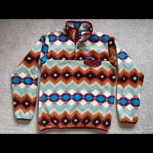 🏔 Patagonia timber twist synchilla fleece pullover, medium